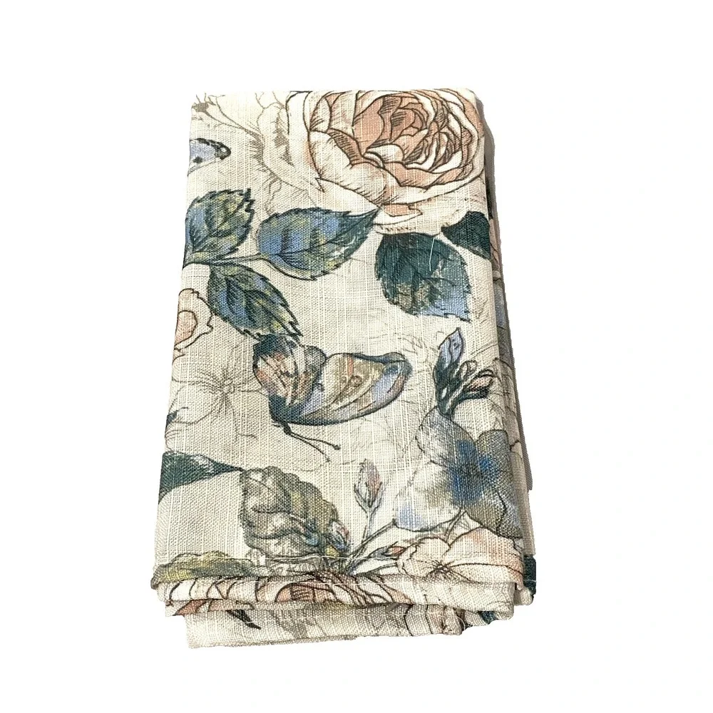 holiday‎ home 2 pack cloth reusable napkins spring butterflies floral flowers